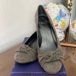 Stuart Weizman | Grey Suede Wedge | Sz 8.5